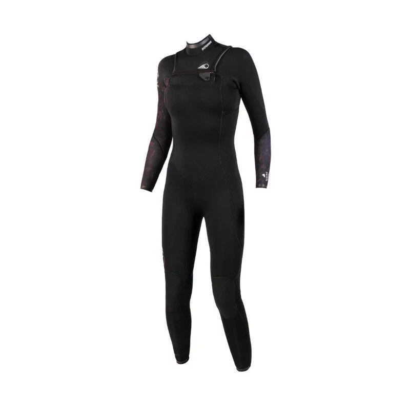 Combinaison Surf Femme Soöruz Divine FrontZip 5/4/3mm Noir / Bordeaux 2 Combinaison Surf Femme Soöruz Divine FrontZip 5/4/3mm Noir / Bordeaux – Image 2
