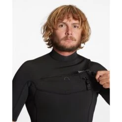 Billabong Shorty Surf Homme Absolute FrontZip Noire 2/2mm 2023 -BEUCHAT Soldes Boutique combinaison surf homme absolute backzip noire 32mm 5