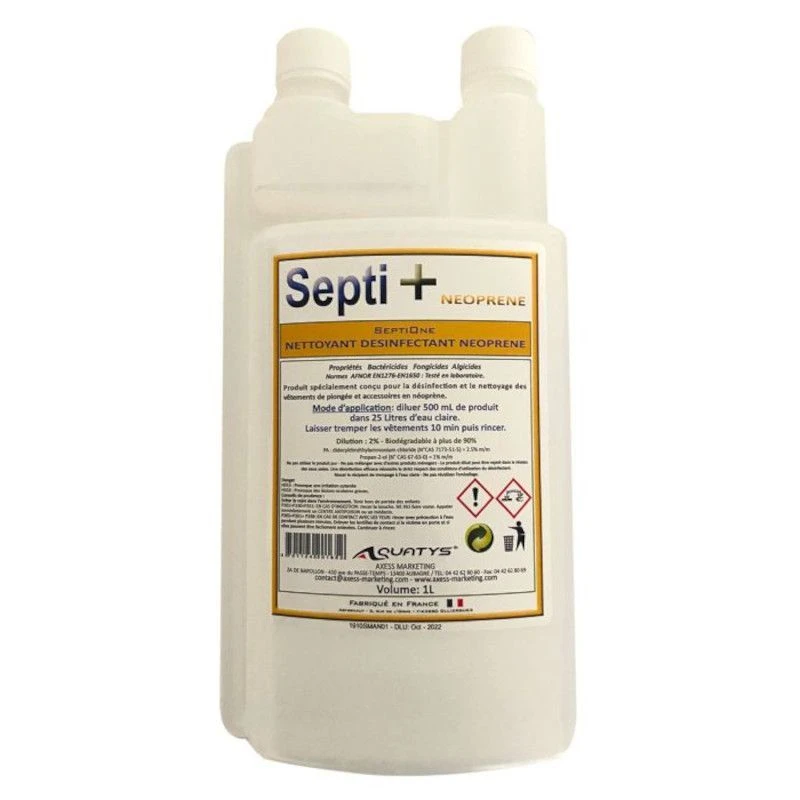 Désinfectant - Bactéricide Combinaison SEPTI+ NEO 1L 1 Désinfectant - Bactéricide Combinaison SEPTI+ NEO 1L