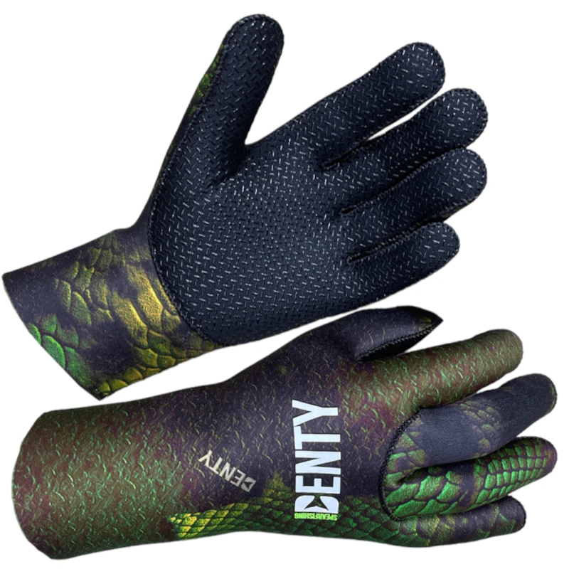 Gants Chasse Denty Spearfishing Anaconda Vert 3mm 1 Gants Chasse Denty Spearfishing Anaconda Vert 3mm