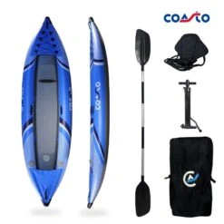 Kayak Gonflable COASTO Lotus 1 Personne -BEUCHAT Soldes Boutique kayak gonflable coasto lotus 1 personne 4