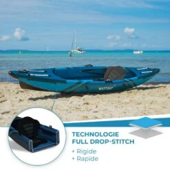 Kayak Gonflable Dropstitch Wattsup Torpedo 1 Place -BEUCHAT Soldes Boutique kayak gonflable dropstitch wattsup torpedo 1 place 2