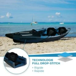 Kayak Gonflable Dropstitch Wattsup Torpedo 2 Places -BEUCHAT Soldes Boutique kayak gonflable dropstitch wattsup torpedo 2 places 2