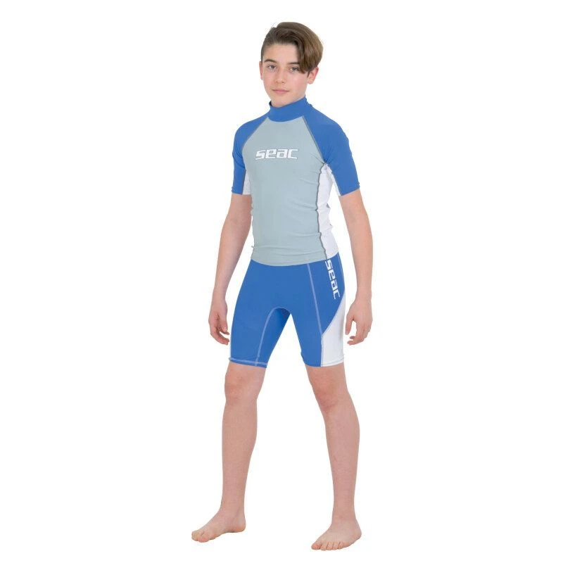 Lycra MC Seac Evo Enfant Bleu 2 Lycra MC Seac Evo Enfant Bleu – Image 2