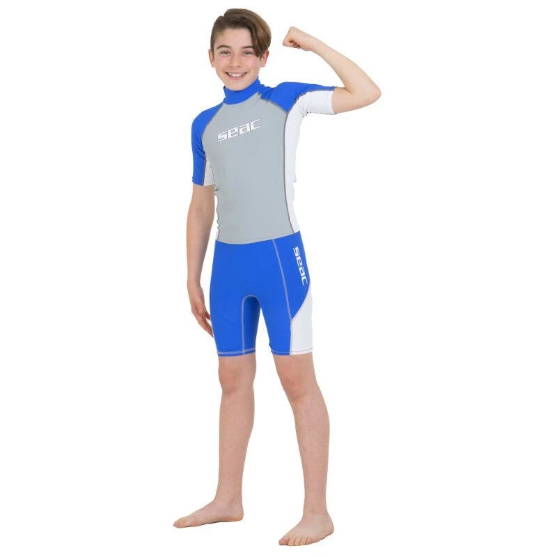 Lycra MC Seac Evo Enfant Bleu 3 Lycra MC Seac Evo Enfant Bleu – Image 3