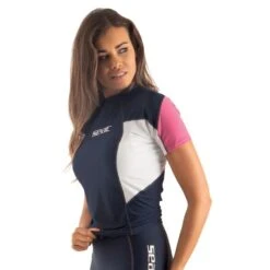 Lycra MC Seac Evo Femme Bleu -BEUCHAT Soldes Boutique lycra mc seac evo femme bleu 2