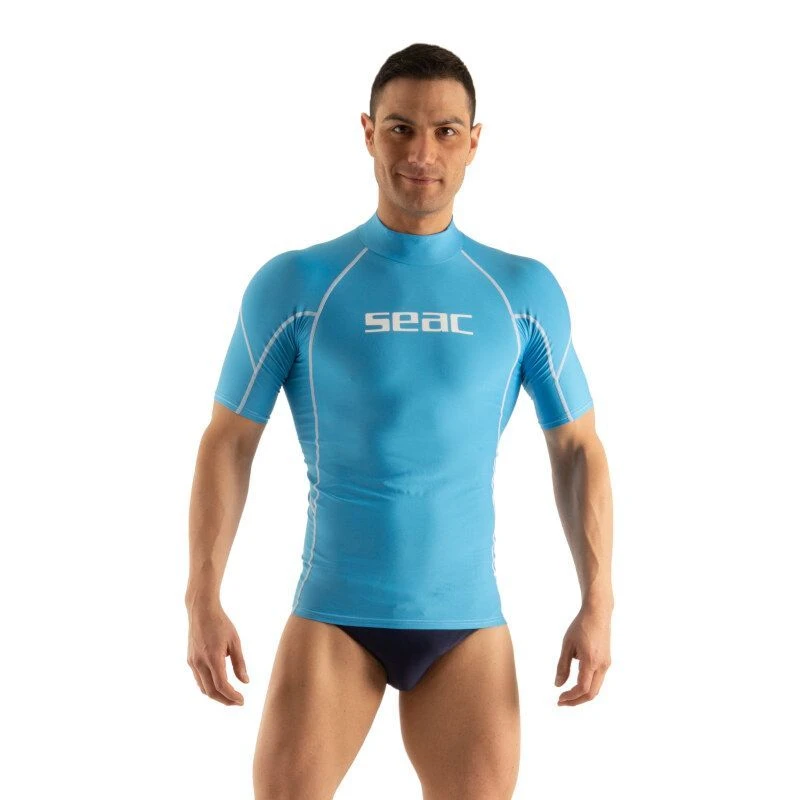 Lycra MC Seac Evo Homme Bleu Clair 1 Lycra MC Seac Evo Homme Bleu Clair