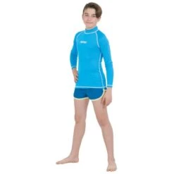 Lycra ML Seac T-Sun Garçon Bleu Clair -BEUCHAT Soldes Boutique lycra ml seac t sun garcon bleu clair 2