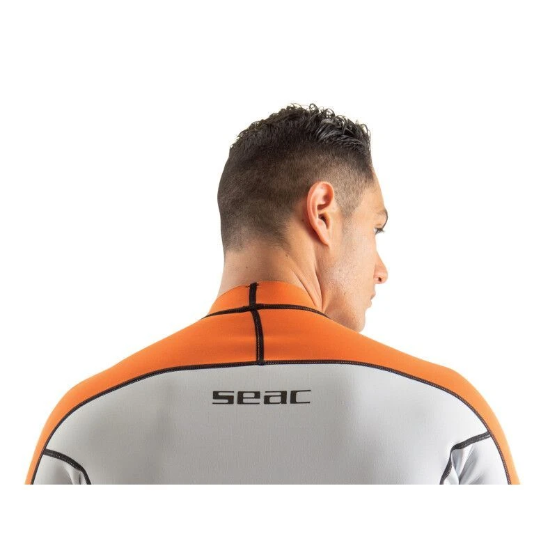Lycra Néoprène MC Seac Fit Homme Blanc/orange 2mm 3 Lycra Néoprène MC Seac Fit Homme Blanc/orange 2mm – Image 3
