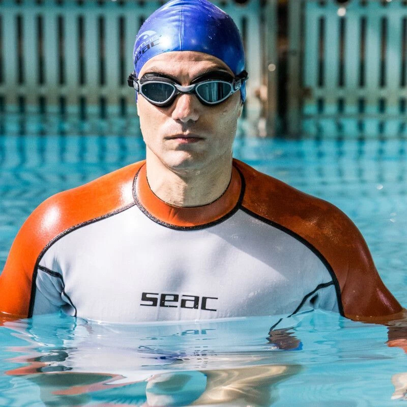 Lycra Néoprène ML Seac Fit Homme Blanc/Orange 2mm 4 Lycra Néoprène ML Seac Fit Homme Blanc/Orange 2mm – Image 4