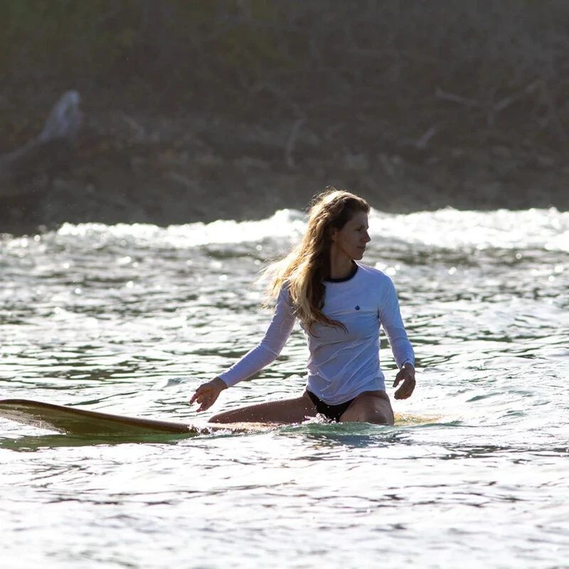 Lycra Surf Femme Saint Jacques Wetsuits Blanc 6 Lycra Surf Femme Saint Jacques Wetsuits Blanc – Image 6