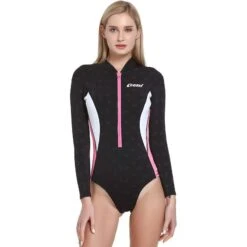 Maillot Néoprène Femme Noir/Rose Cressi Termico 2mm