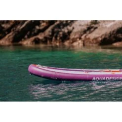 Paddle Gonflable Aquadesign LAVA 9'8'' -BEUCHAT Soldes Boutique paddle gonflable aquadesign lava 9 8 3