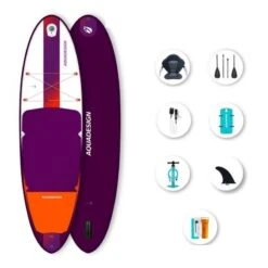 Paddle Gonflable Aquadesign LAVA 9'8'' -BEUCHAT Soldes Boutique paddle gonflable aquadesign lava 9 8 6
