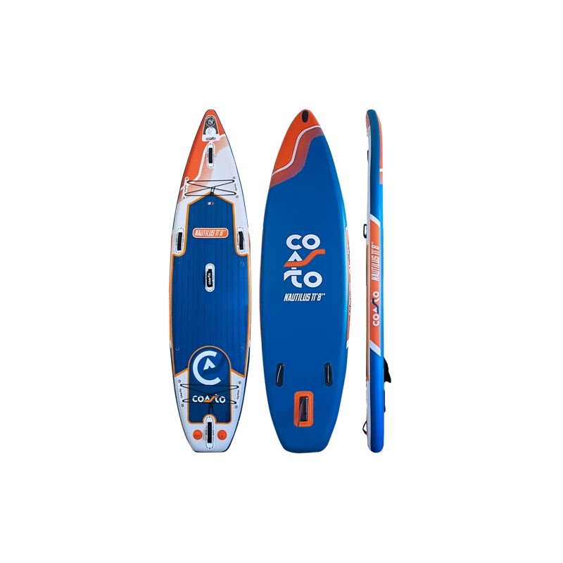 Paddle Gonflable COASTO Nautilus 11'8" Double Chambre 1 Paddle Gonflable COASTO Nautilus 11'8" Double Chambre