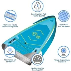 Paddle Gonflable WATTSUP WHALE 14'6" -BEUCHAT Soldes Boutique paddle gonflable wattsup whale 14 6 2