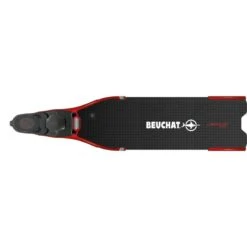 Palmes Chaussantes Carbon Beuchat Libeccio Elite Noir/Rouge
