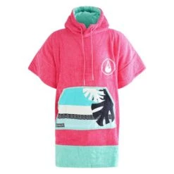 Poncho Surf Wave Hawaii Sans Zip Pink Wave -BEUCHAT Soldes Boutique poncho surf wave hawaii sans zip pink wave 4