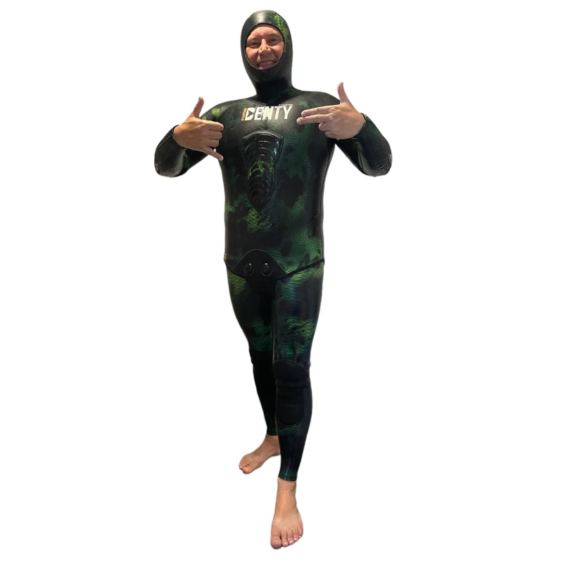 Veste Chasse Denty Spearfishing Anaconda Vert 7mm 1 Veste Chasse Denty Spearfishing Anaconda Vert 7mm